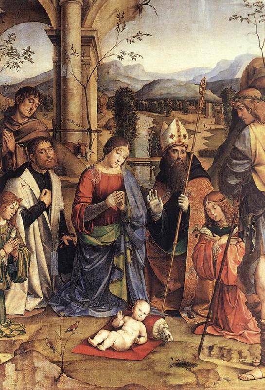 Adoration of the Child (detail) dgj, FRANCIA, Francesco